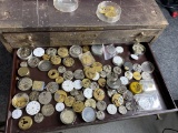 Drawer full of Antique Pocket Watch Movements