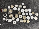 Large lot assorted pocket watch dials