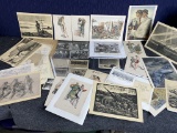 Large lot assorted military paper including WWII Nazi German