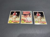 3 CIncinnati Reds Vintage Baseball cards