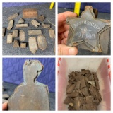 Group lot of fraternal printing blocks