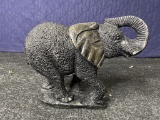 Vintage Heavy Carved Soapstone Elephant