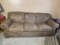 Leather Look Sofa with Pillows