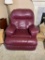 Leather Look Recliner.  See Photos for Condition