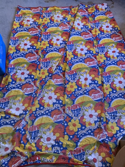 Vintage Pepsi Bed Cover by Sears