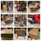 Child's Rocker, Rocking Horse, Toy Box & More