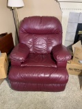 Leather Look Recliner.  See Photos for Condition