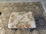Large area rug and stool