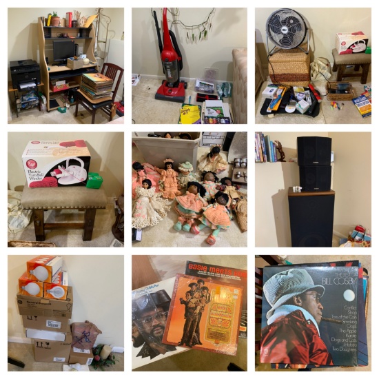 Cleanout - Computer, Desk, Household Items, Electronics, Yarn, New Items, Vintage Records, Art Suppl
