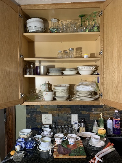 Kitchen Cleanout -  Dishes, China by Homer Laughlin, Glassware, Antique Waffle Iron & More