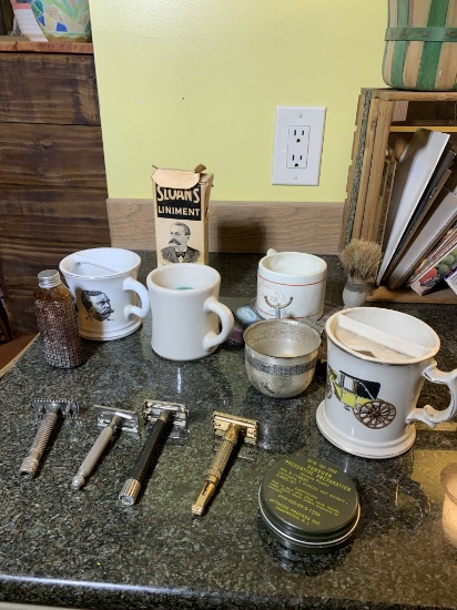 Vintage Shaving Items