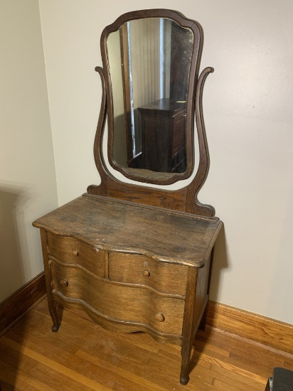 Antique Dresser with Mirror