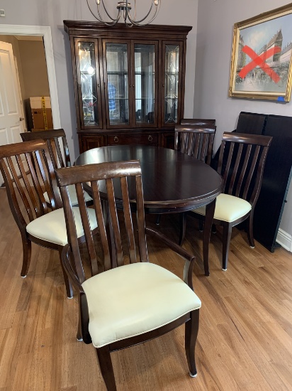 Beautiful Bernhardt Furniture Company Dining Room Set with Legacy Classic Furniture China Cabinet