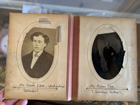 Great Early Photo Album of Portraits