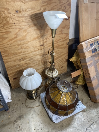 Group Lot of 3 Vintage Lamps