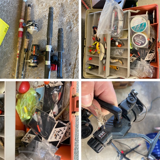 Group Lot of Assorted Fishing Gear