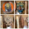 2 Philippine Made Masks, Kaiser Tutankhamun Collector Plate & Colorful Mask