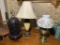 Electrified Oil Lamp, Decorative Mosaic Candle Holder & Table Lamp