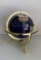 Gemstone World Globe with Gold Color Tripod
