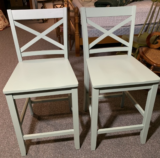 2 Counter Stool Light Blue in Color