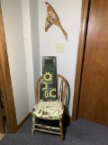 Antique Chair, Painted Duck & Shutter