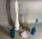 Group lot of vintage Stretch Glass vases and more