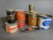 Group lot of antique advertising tins