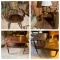 Windsor Bow Back Chair, Side Tables, & Lamps