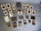 Lot of assorted tintypes, magic lantern slides etc