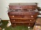 Antique Dresser with Book Matched Mahogany Veneer
