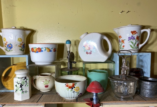 Large Group Lot of Vintage Kitchen Type Wares