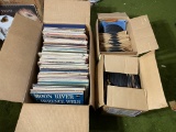 Large lot of vintage, antique records - LPs, 78s