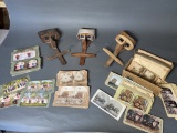 Large lot stereoview cards, viewers