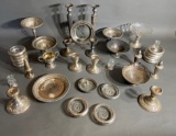 Very Large Lot Weighted Sterling Silver All weighted or with glass or wood inserts. Nice lot!