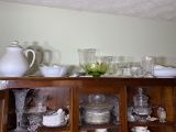 Assorted glass and more including Heisey, Waterford