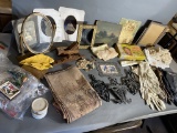 Large lot assorted antique, vintage items, tintypes