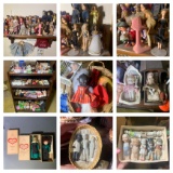 Large Group of Collector Dolls & Doll Accessories
