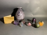 Paper Weights & Art Glass Fenton Vase