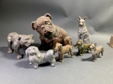 Group of Dog Figurines