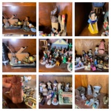 Wood Plane, Ceramic Snow White Figure, Miniatures, Ceramic 