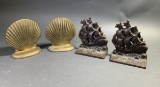 2 Pairs of Bookends - 1 marked Verona