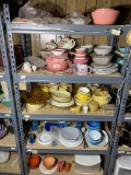 Entire Shelf Load of Pyrex, vintage glass and more