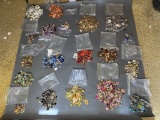 Large lot of better vintage costume jewelry earrings