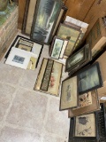 Group lot of framed prints, paintings etc