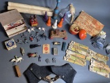 Lot antique children's toys and more