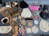 Large Lot Antique Lady's items including beaded purses