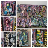 Group of Monster High Dolls - Haunted Porter Geiss, Create-A-Monster Mix & Match Puma,