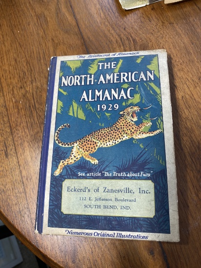 Vintage Zanesville Advertising 1929 Almanac