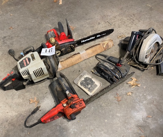 3 Chainsaws and More Lot