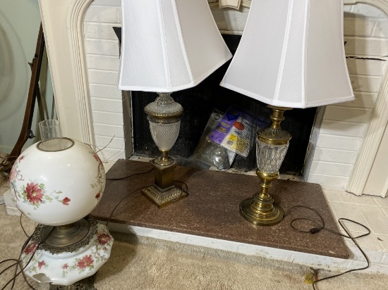 Group lot of 3 Vintage Lamps